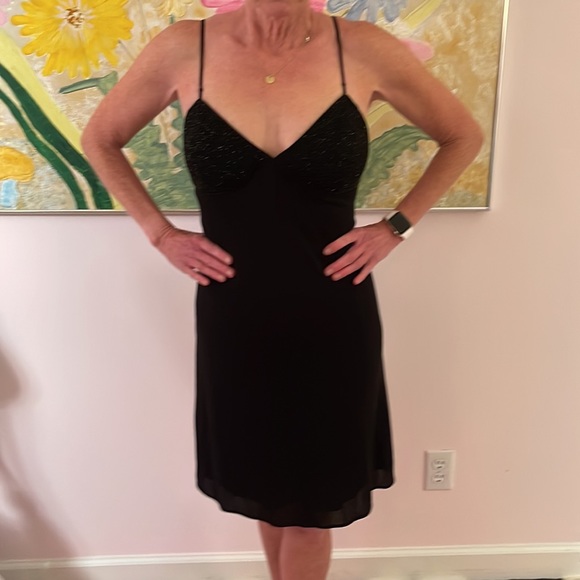 GORGEOUS LBD Beaded Bra Strappy from Barney’s - Picture 1 of 14